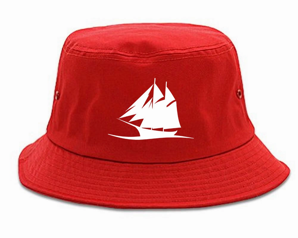 Pirate Ship Chest Mens Bucket Hat