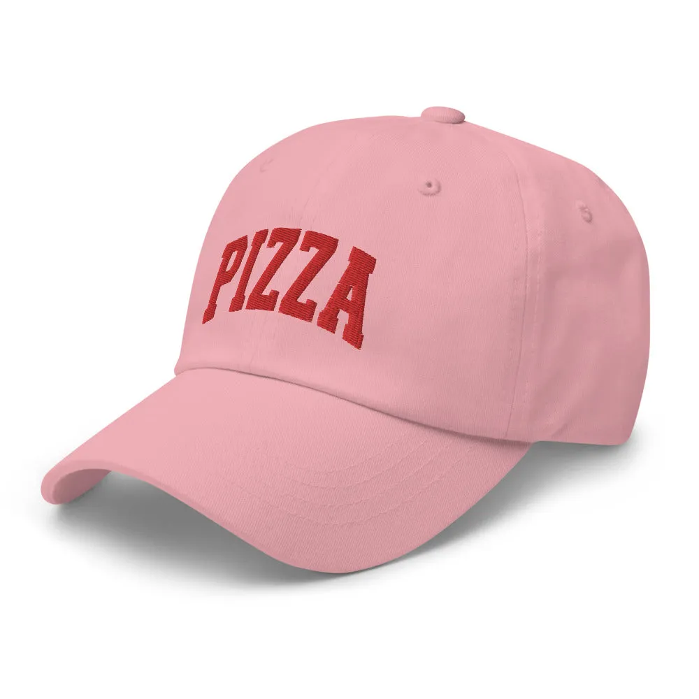 Pizza Cap Sports Logo Red   colours
