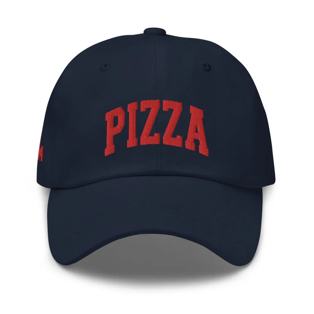 Pizza Cap Sports Logo Red   colours casual-baseball-cap