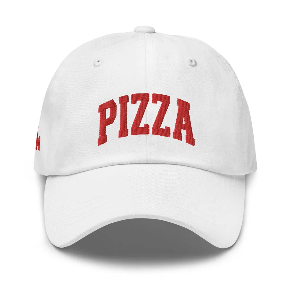 Pizza Cap Sports Logo Red   colours