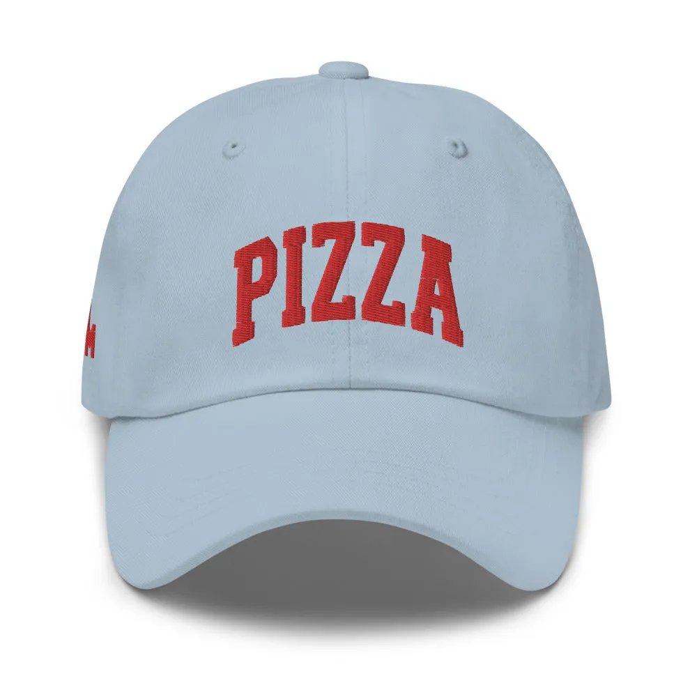Pizza Cap Sports Logo Red   colours