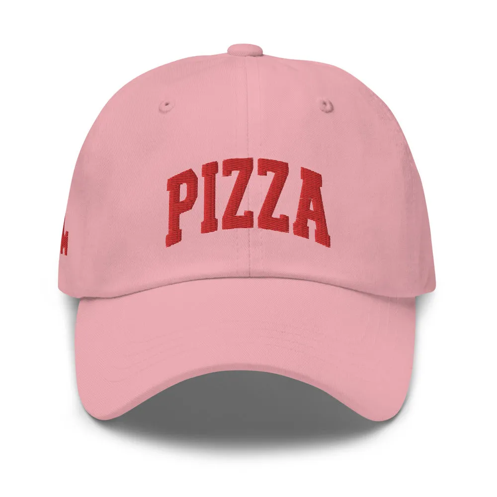 Pizza Cap Sports Logo Red   colours