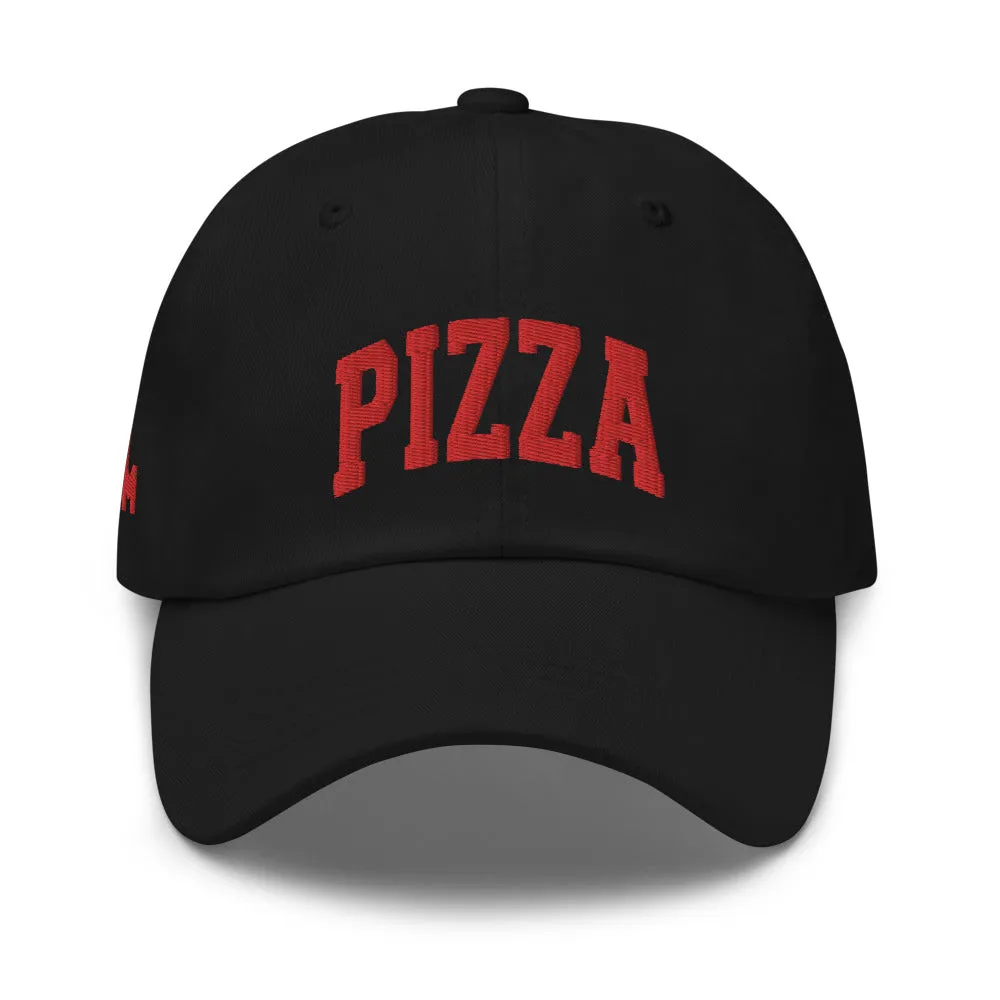 Pizza Cap Sports Logo Red   colours