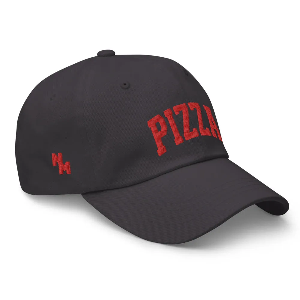 Pizza Cap Sports Logo Red   colours