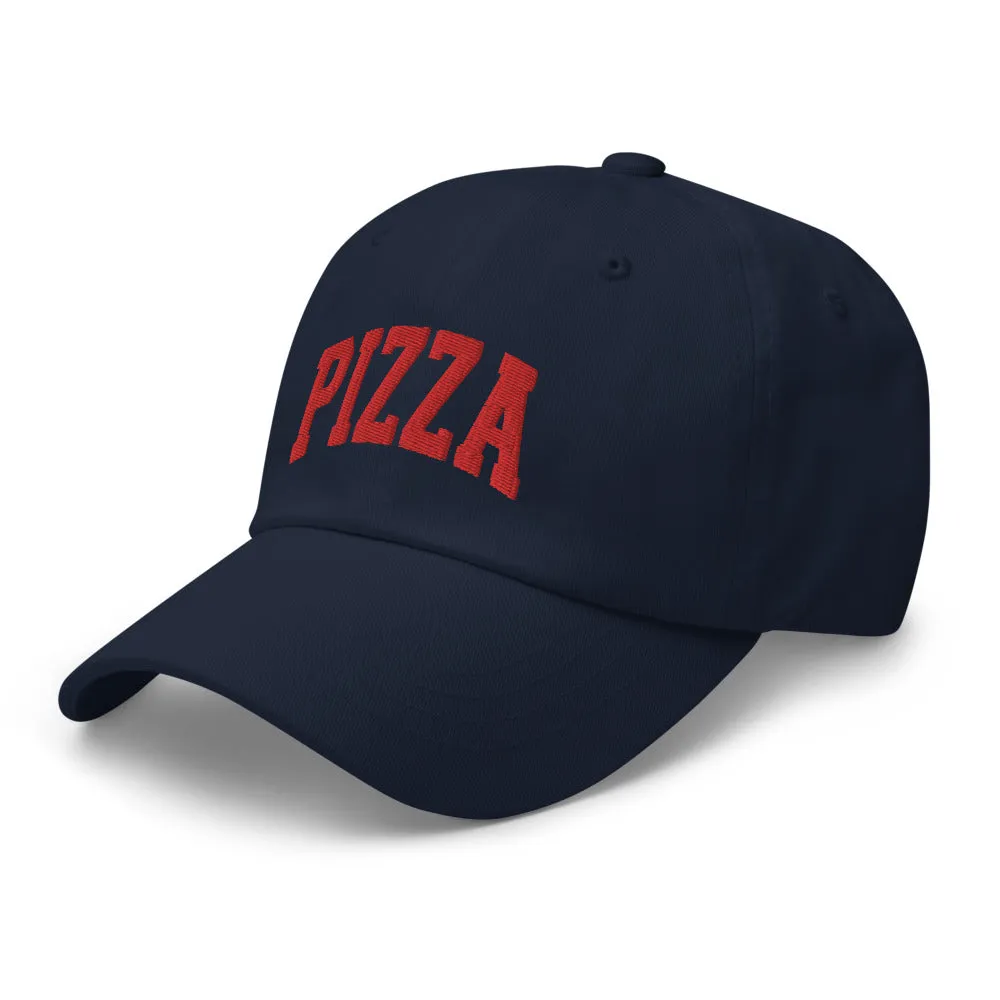 Pizza Cap Sports Logo Red   colours