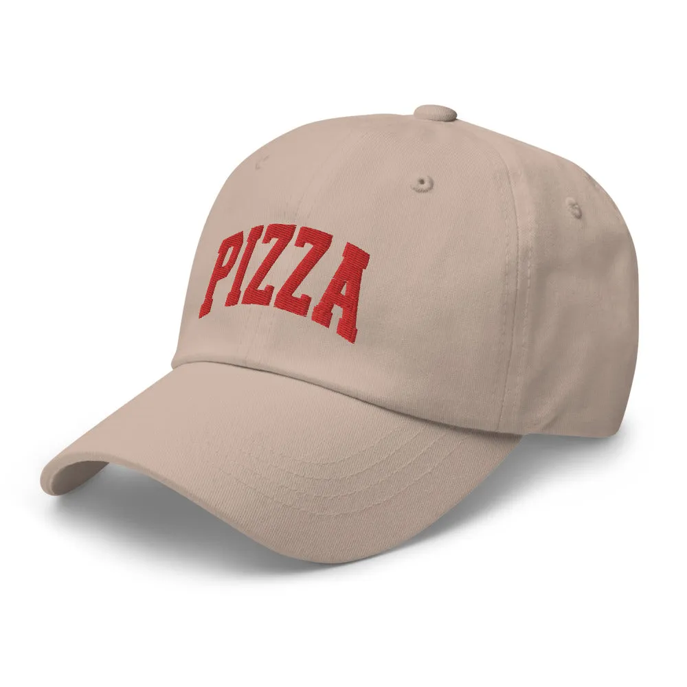 Pizza Cap Sports Logo Red   colours
