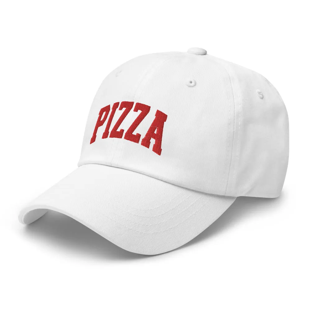 Pizza Cap Sports Logo Red   colours