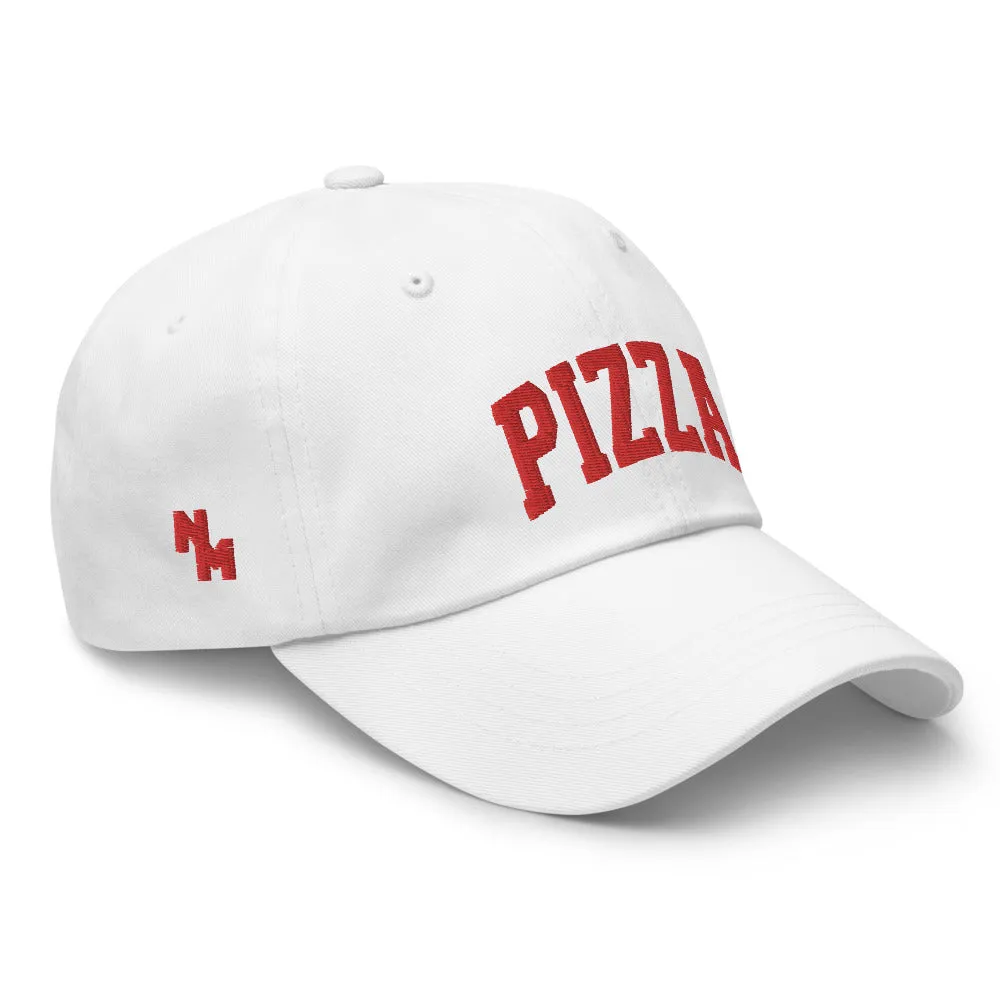 Pizza Cap Sports Logo Red   colours