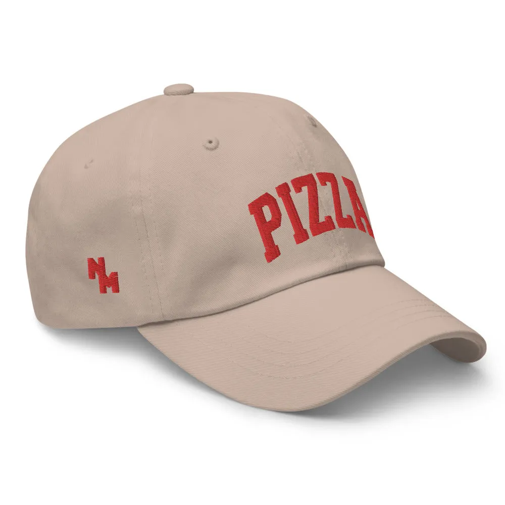 Pizza Cap Sports Logo Red   colours