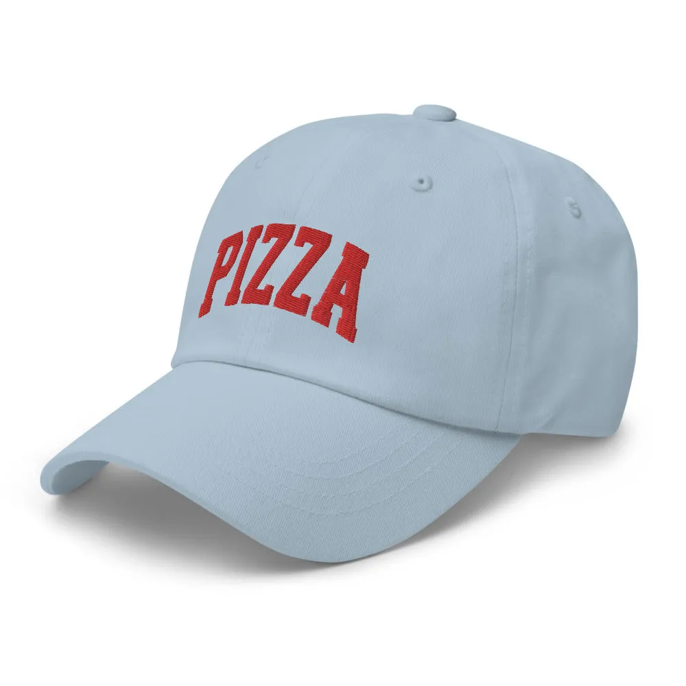 Pizza Cap Sports Logo Red   colours