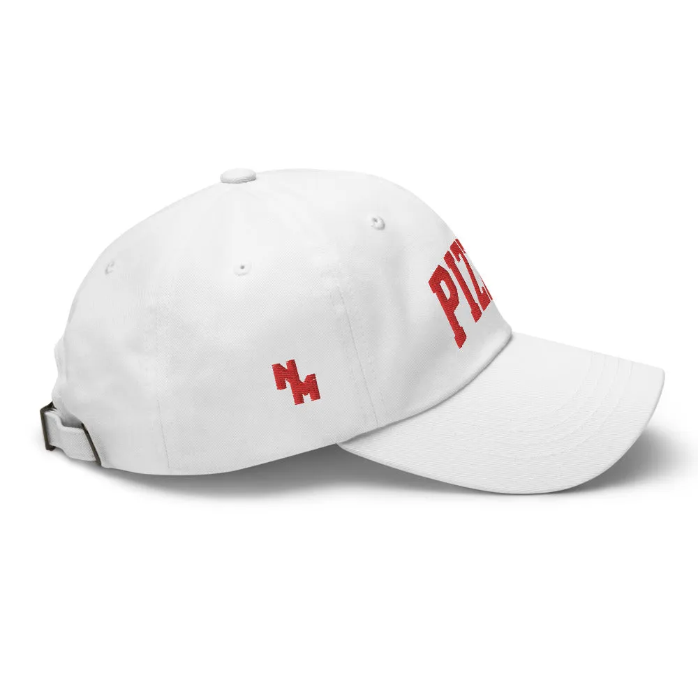 Pizza Cap Sports Logo Red   colours