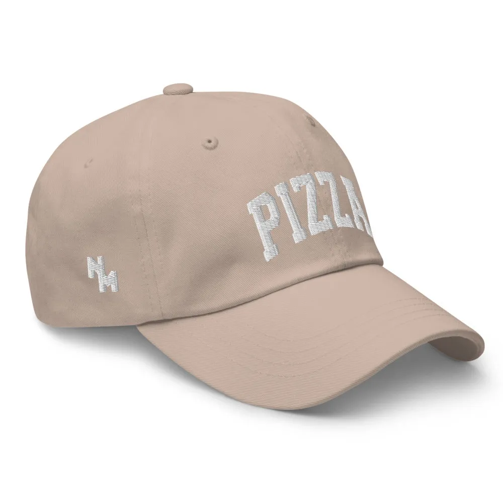 Pizza Cap Sports Logo White   Colours