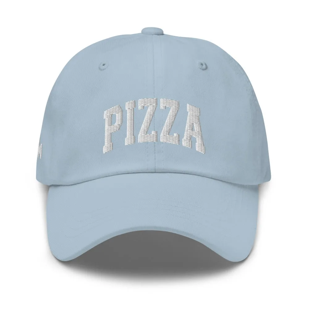 Pizza Cap Sports Logo White   Colours