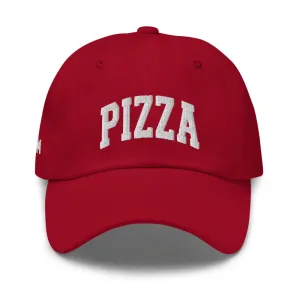 Pizza Cap Sports Logo White   Colours casual-baseball-cap