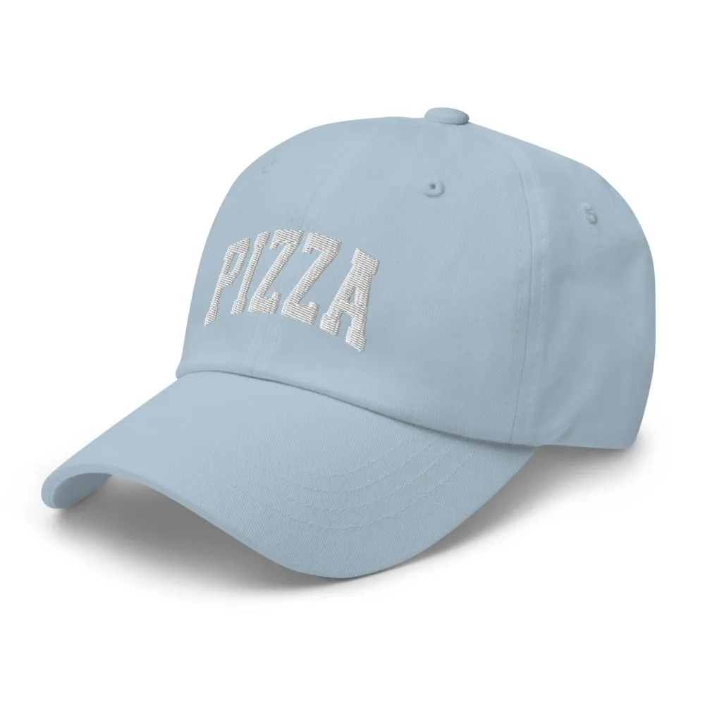 Pizza Cap Sports Logo White   Colours