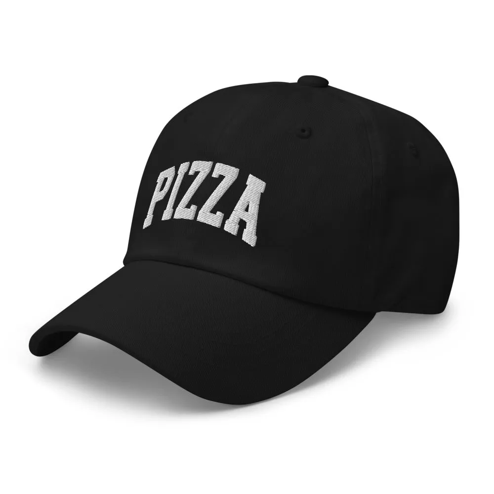 Pizza Cap Sports Logo White   Colours