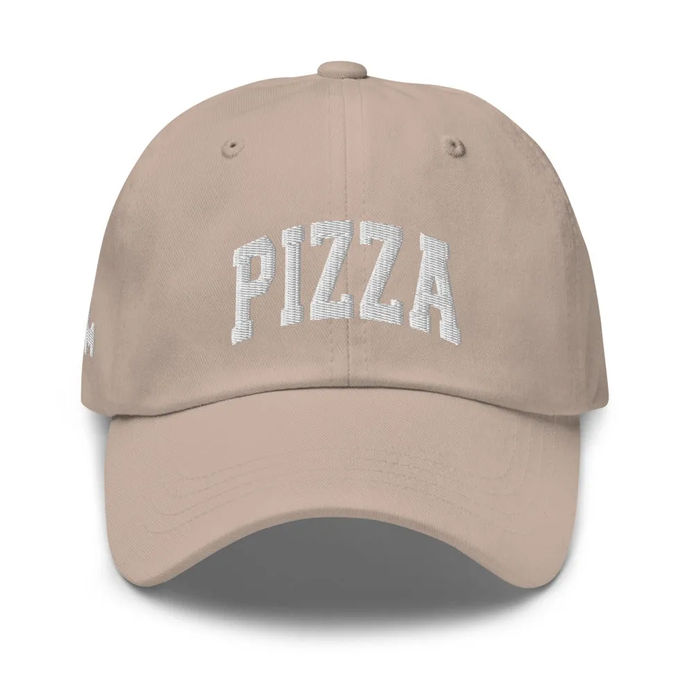 Pizza Cap Sports Logo White   Colours