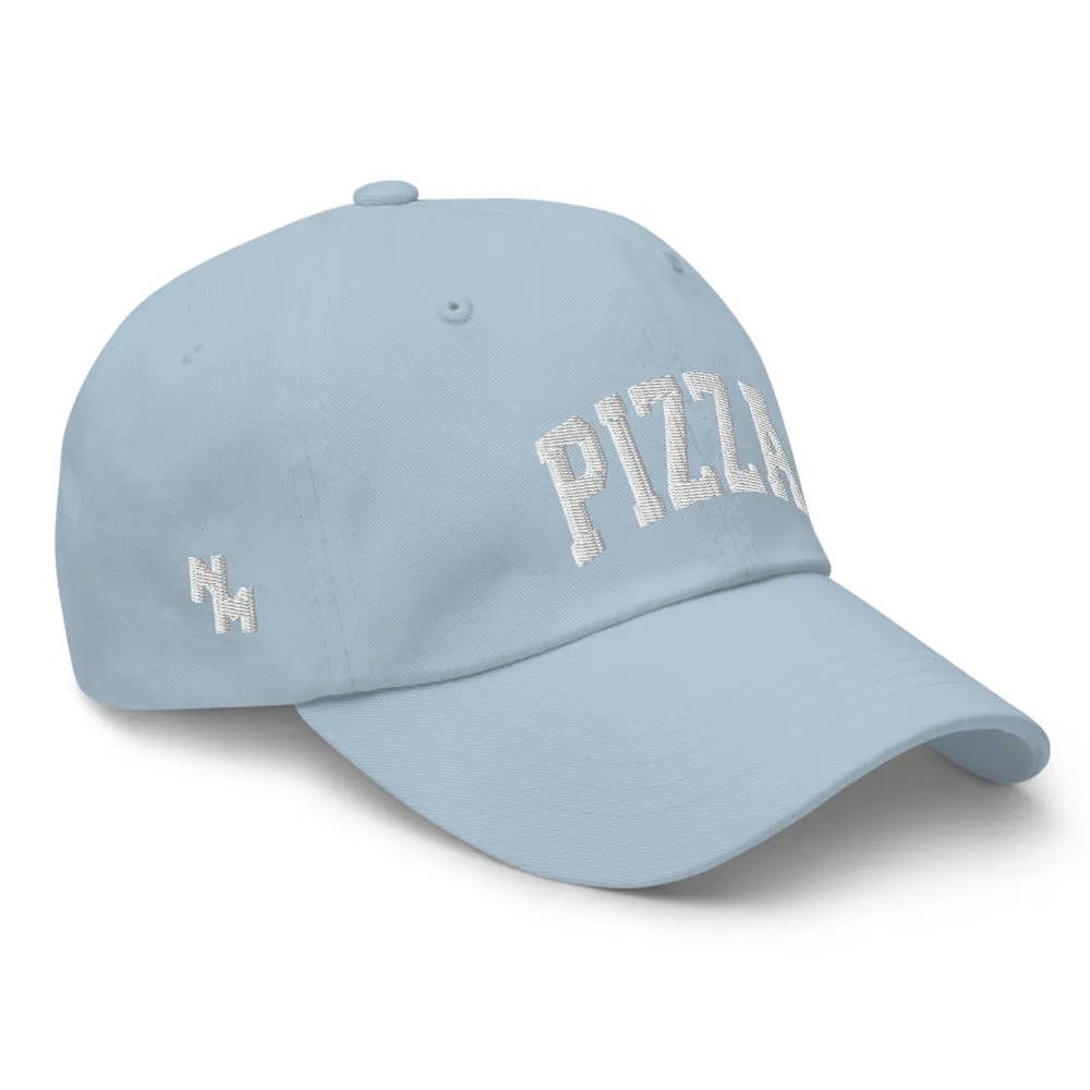 Pizza Cap Sports Logo White   Colours