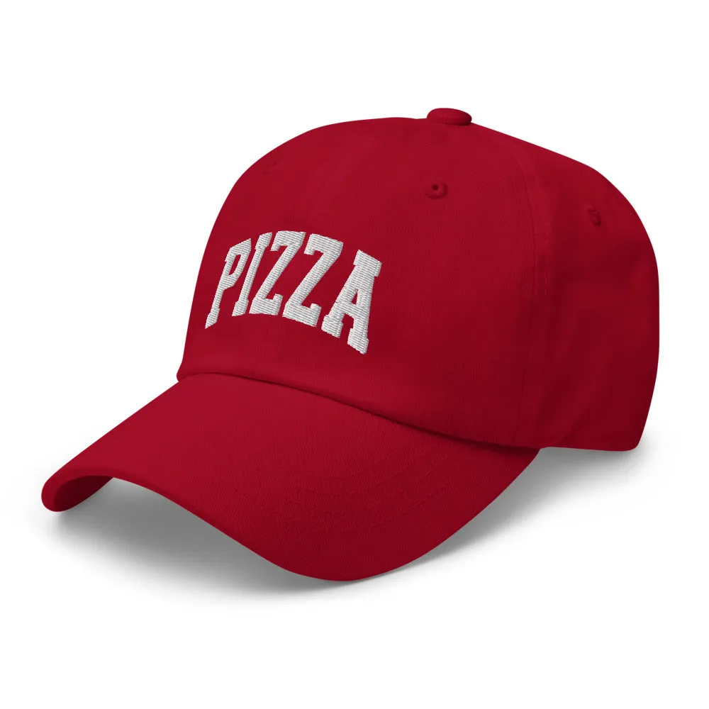 Pizza Cap Sports Logo White   Colours