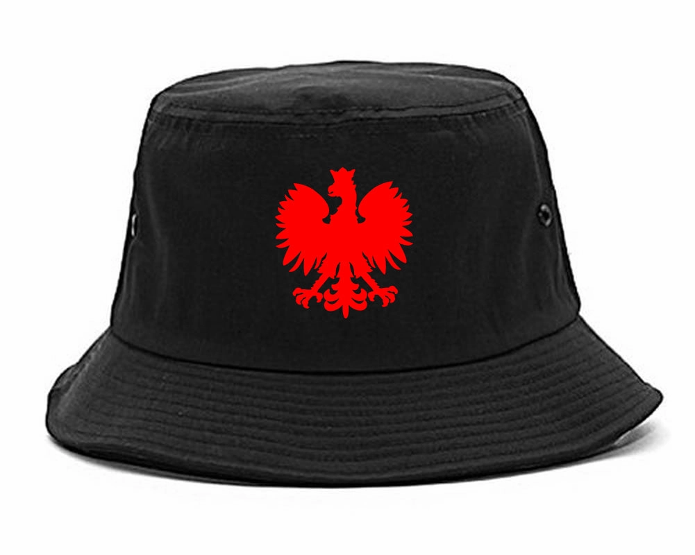 Poland Eagle Polish Pride Polska Big Mens Bucket Hat