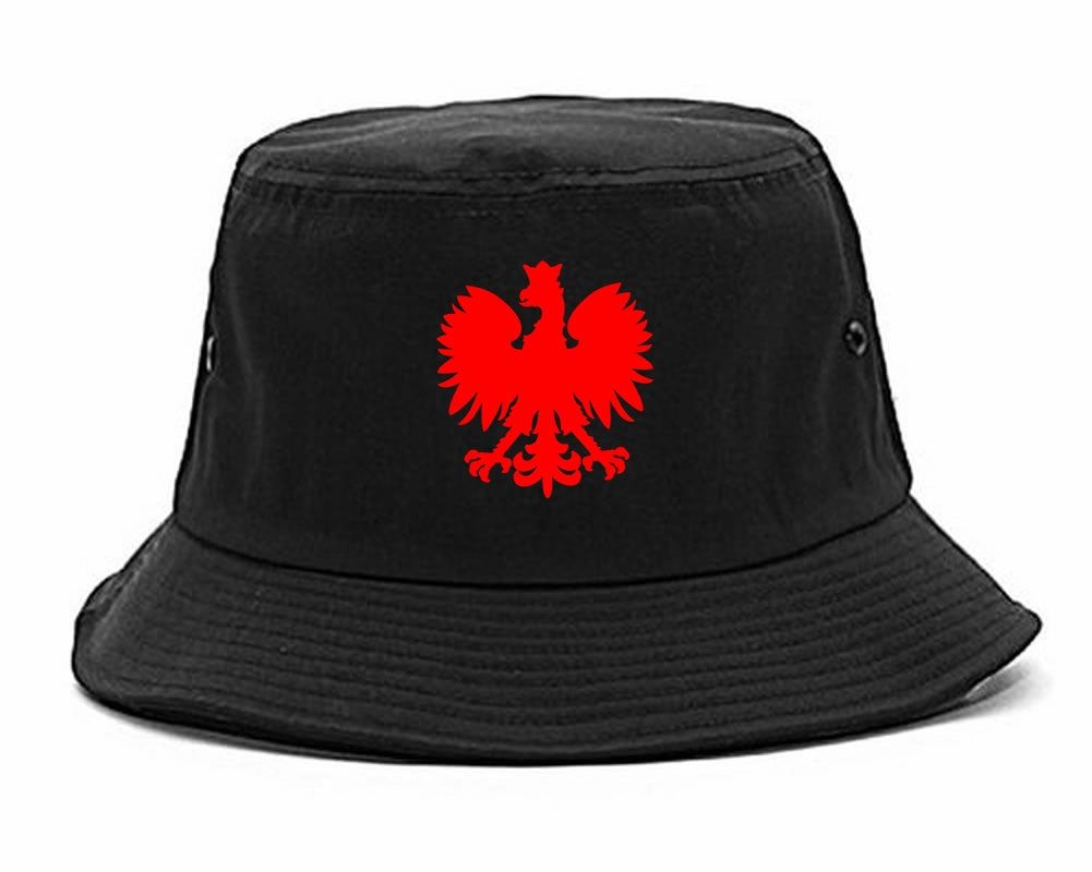 Poland Eagle Polish Pride Polska Chest Mens Bucket Hat