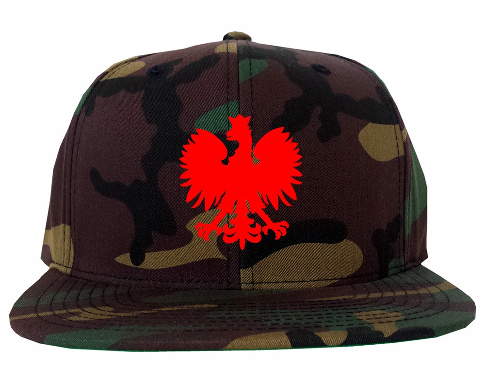 Poland Eagle Polish Pride Polska Chest Mens Snapback Hat