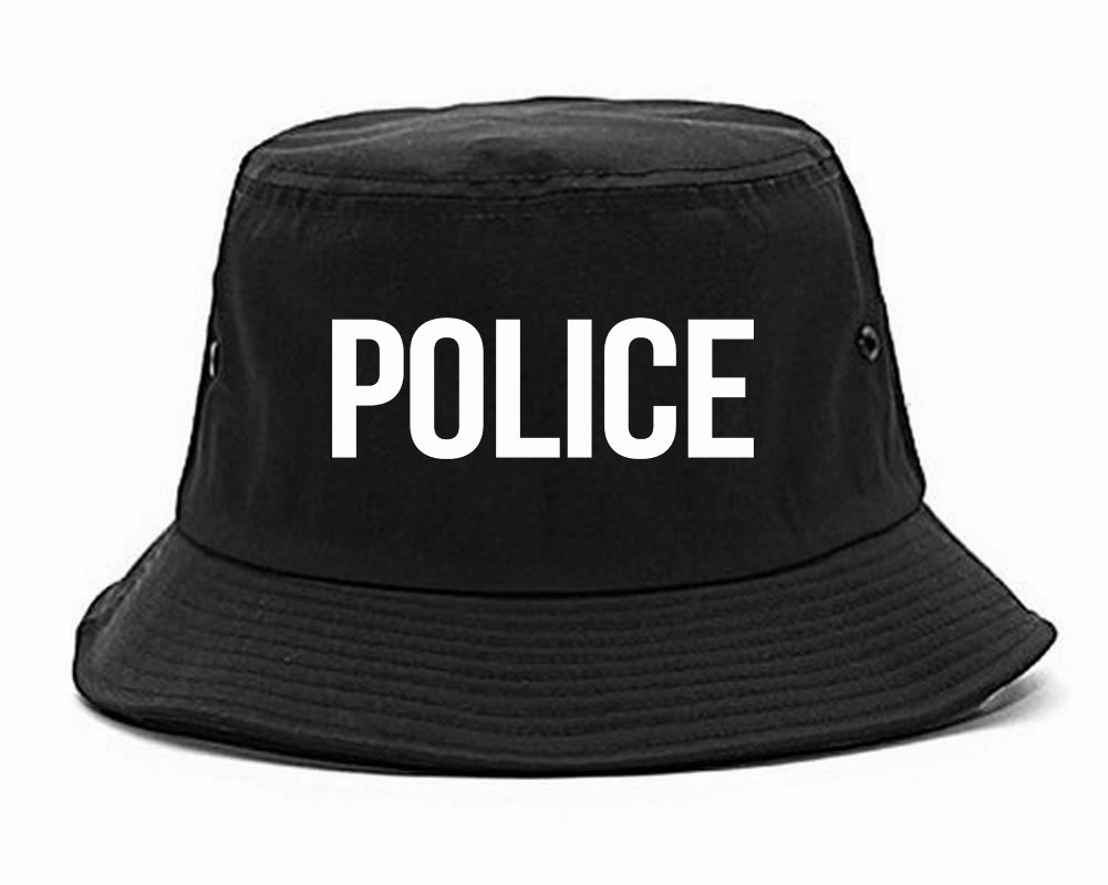 Police Uniform Cop Costume Mens Bucket Hat