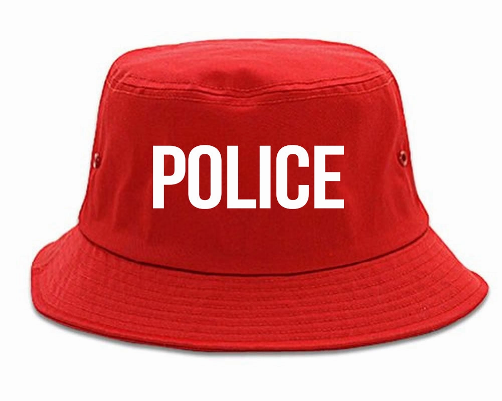 Police Uniform Cop Costume Mens Bucket Hat
