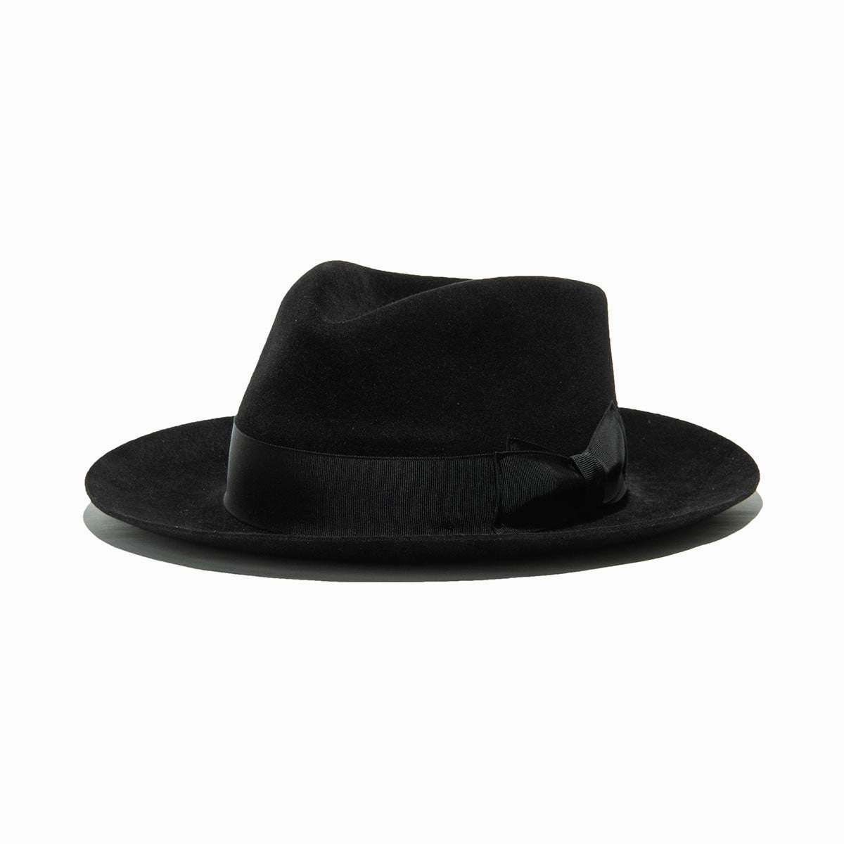 POLKAP RABBIT FUR FELT HAT - Black spring-straw-hat