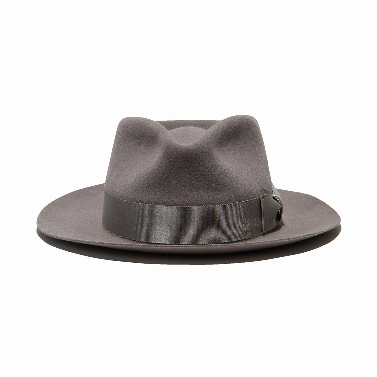 POLKAP RABBIT FUR FELT HAT - L.Grey