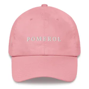 Pomerol Cap White Font casual-baseball-cap