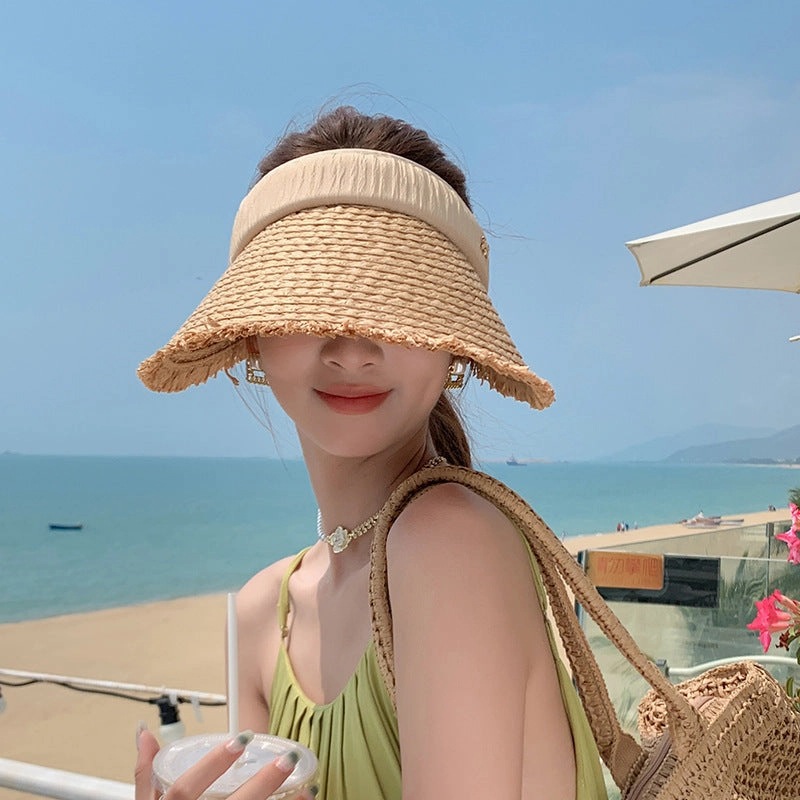 Popular Straw Visor Sun Hat