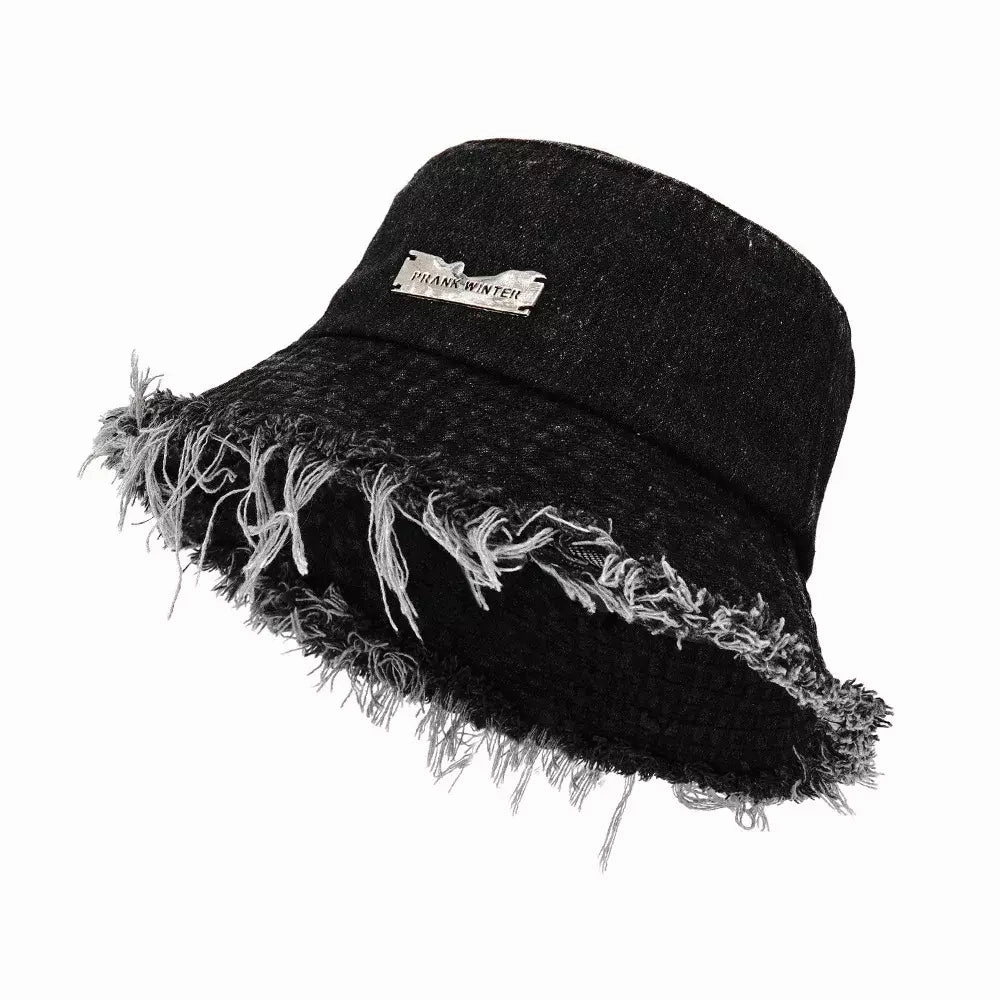 Prank Winter Denim Bucket Hat