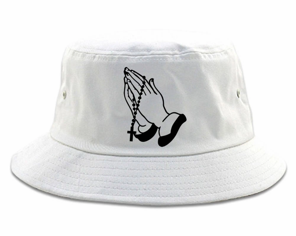 Prayer Hands Praying Rosary Bucket Hat