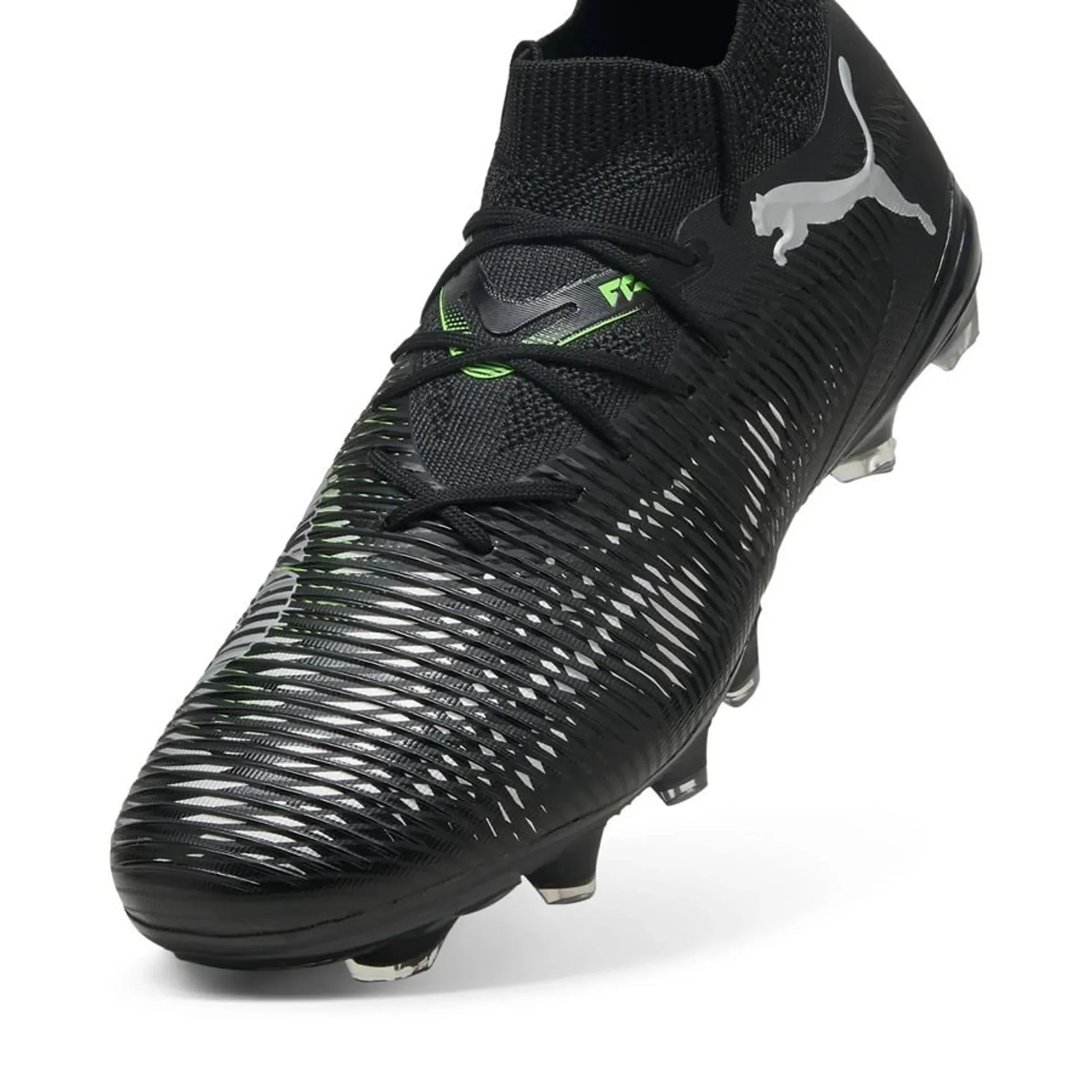 Puma Future 8 Match Firm Ground/ All Ground FG/AG Fußballschuh - Puma Schwarz/ Kühles Hellgrau