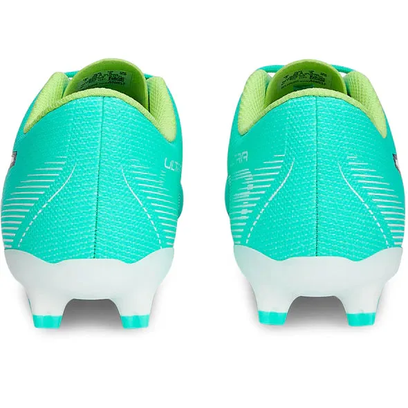 Puma Junior Ultra Play FG Schuhe für festen Untergrund - Pfefferminz-weiß-schnelles Gelb