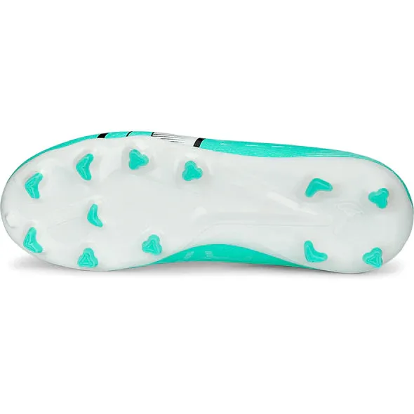 Puma Junior Ultra Play FG Schuhe für festen Untergrund - Pfefferminz-weiß-schnelles Gelb