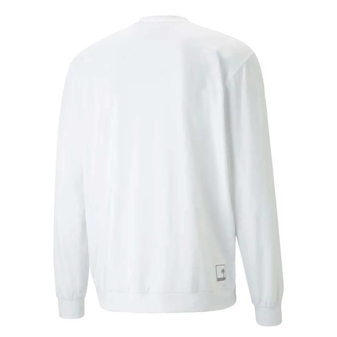 Puma - Herren Puma x Palm Tree Crew Midweight Crewneck Golf Sweatshirt (539206 01)
