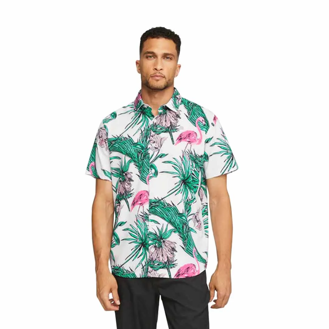 Puma - Herren Puma x Palm Tree Crew Druck Knopfhemd (621659 01)