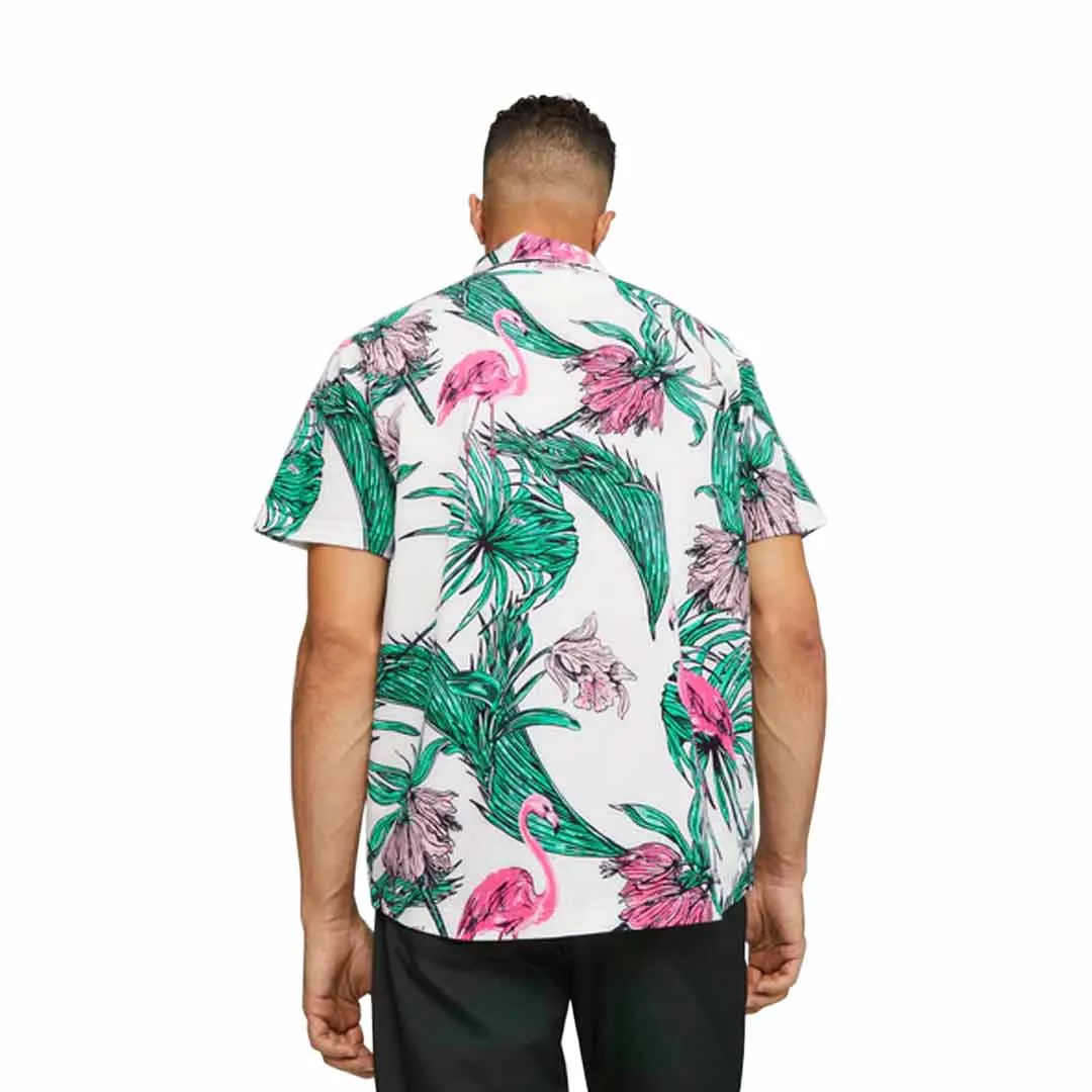 Puma - Herren Puma x Palm Tree Crew Druck Knopfhemd (621659 01)