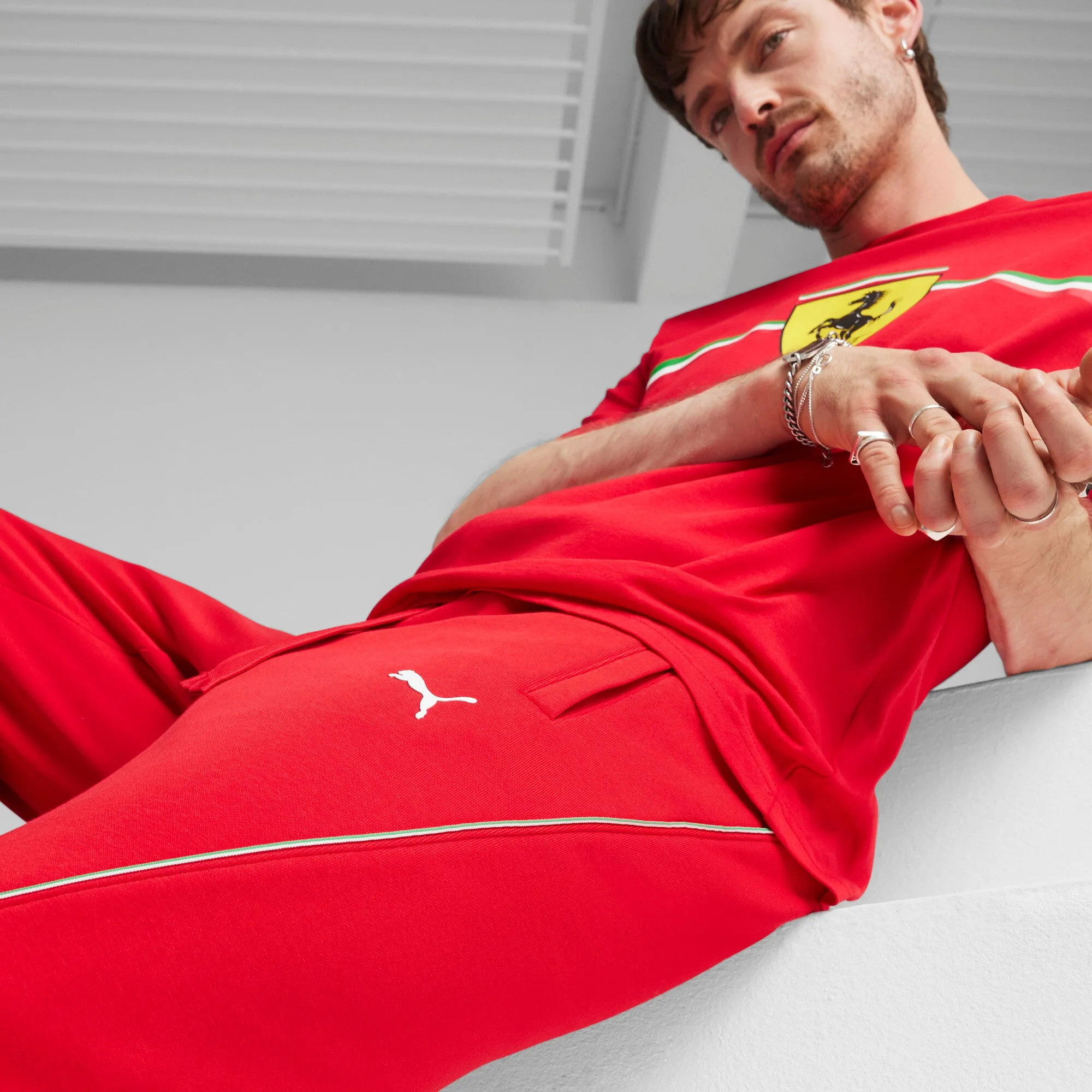 PUMA Herren Scuderia Ferrari Motorsport Renn-Sweatpants