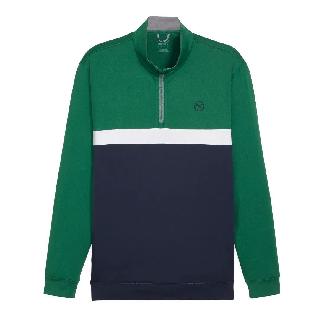 Puma Pure Colourblock 1/4-Zip Golf-Mitteljacke 625888