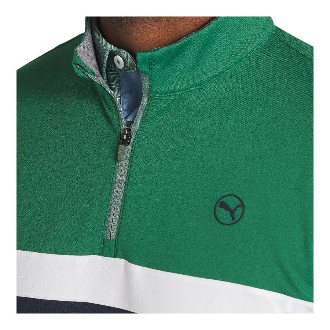 Puma Pure Colourblock 1/4-Zip Golf-Mitteljacke 625888
