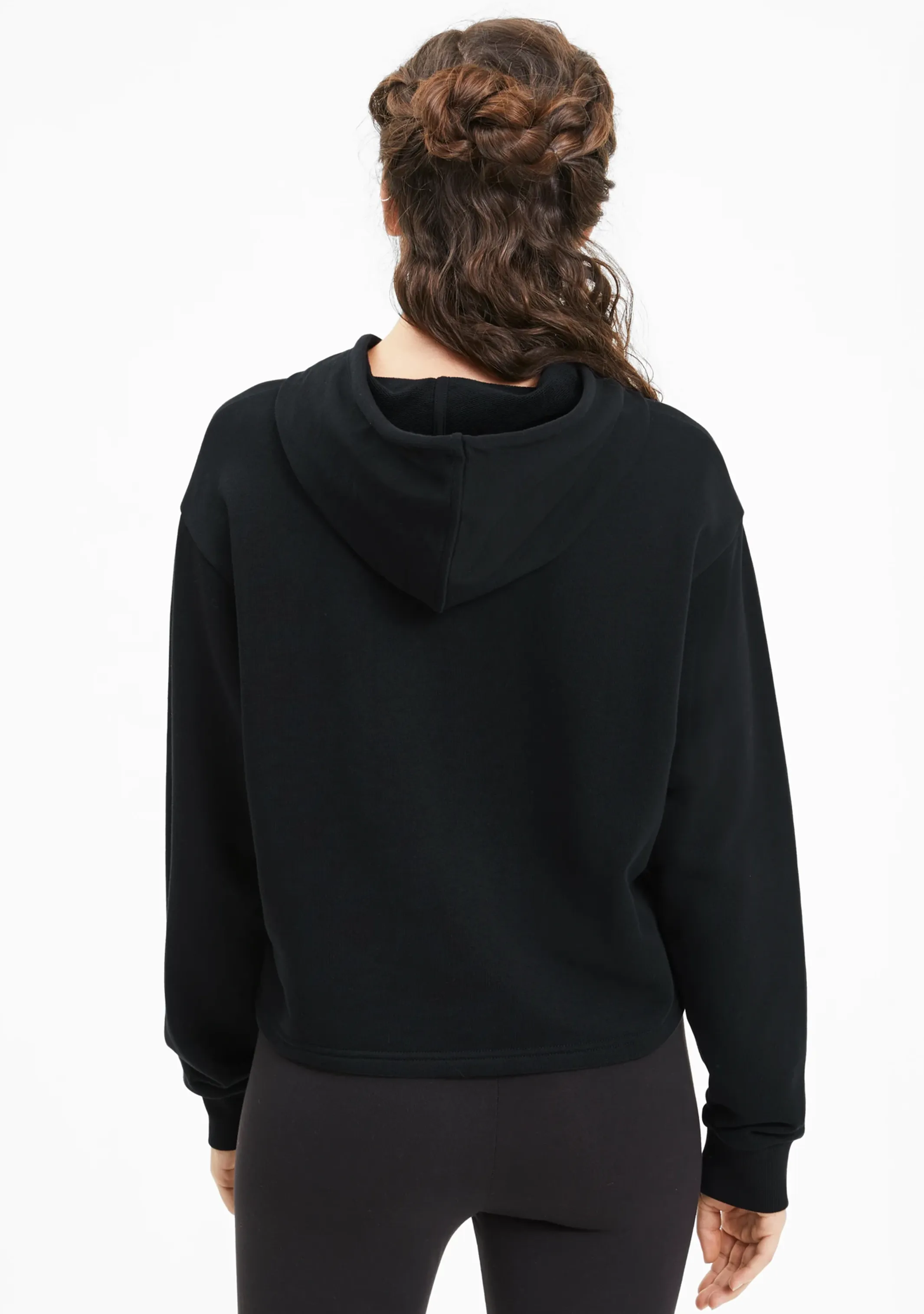 Puma Damen ESS Cropped Metallic Logo Hoodie <br> 586892 01