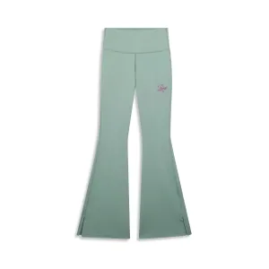 PUMA Damen ESS Script Flared Leggings