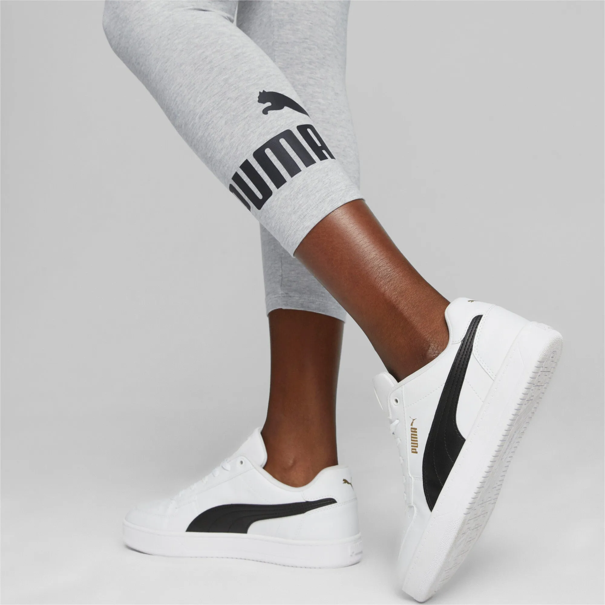 PUMA Damen Essentials 3/4-Logo-Leggings
