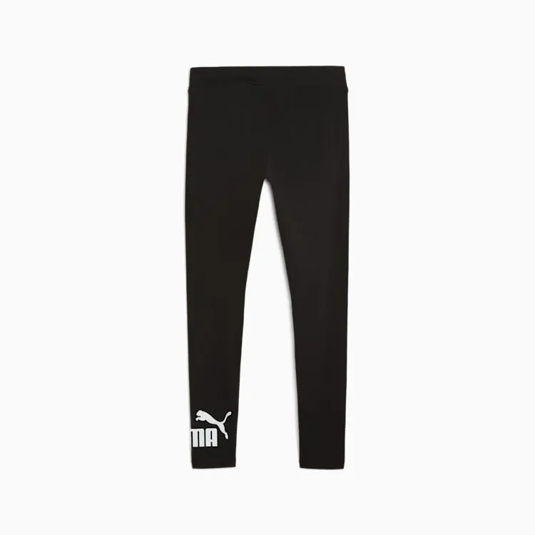 PUMA DAMEN ESSENTIALS LOGO SCHWARZE LEGGINGS