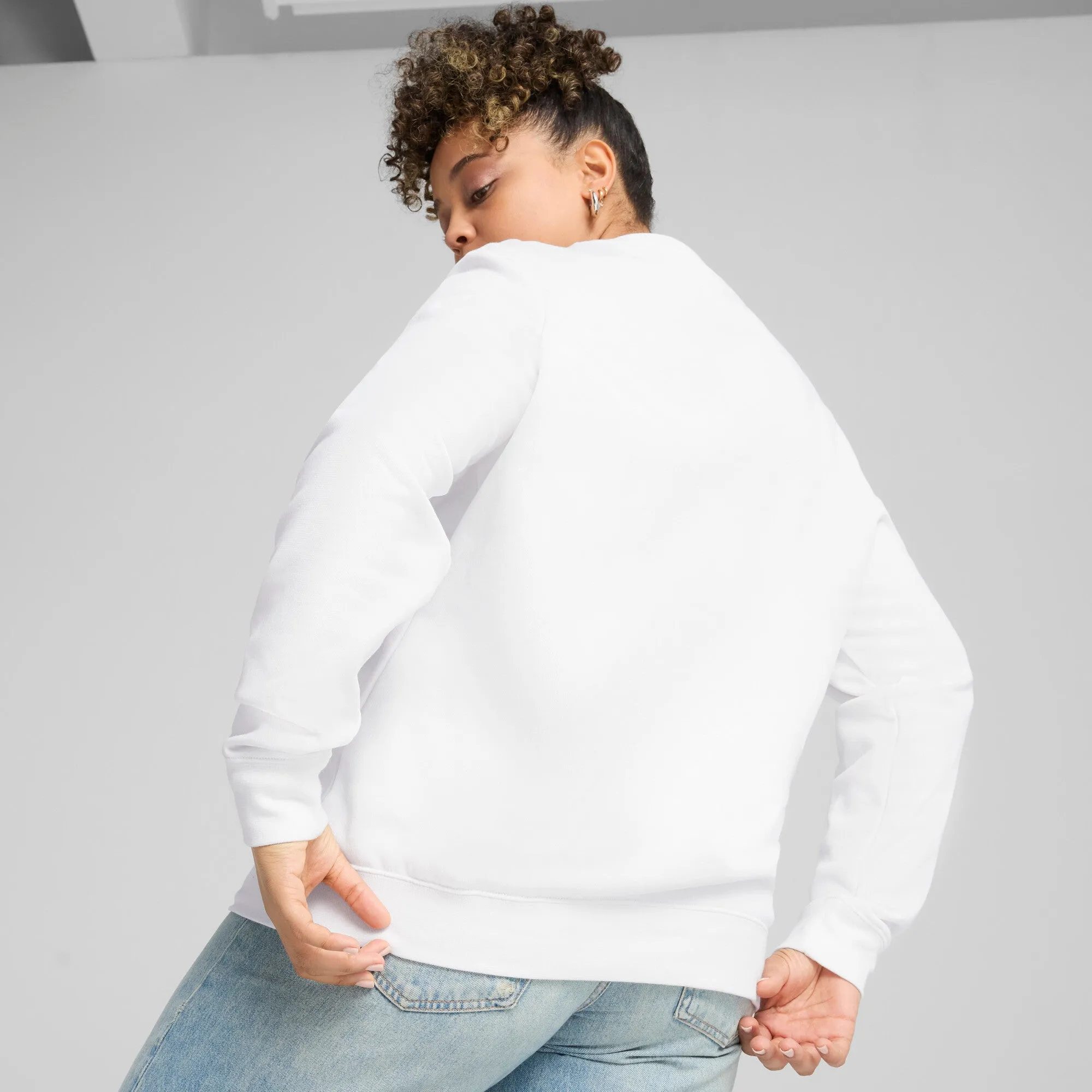 PUMA Damen Essentials No. 1 Logo Crew Pullover