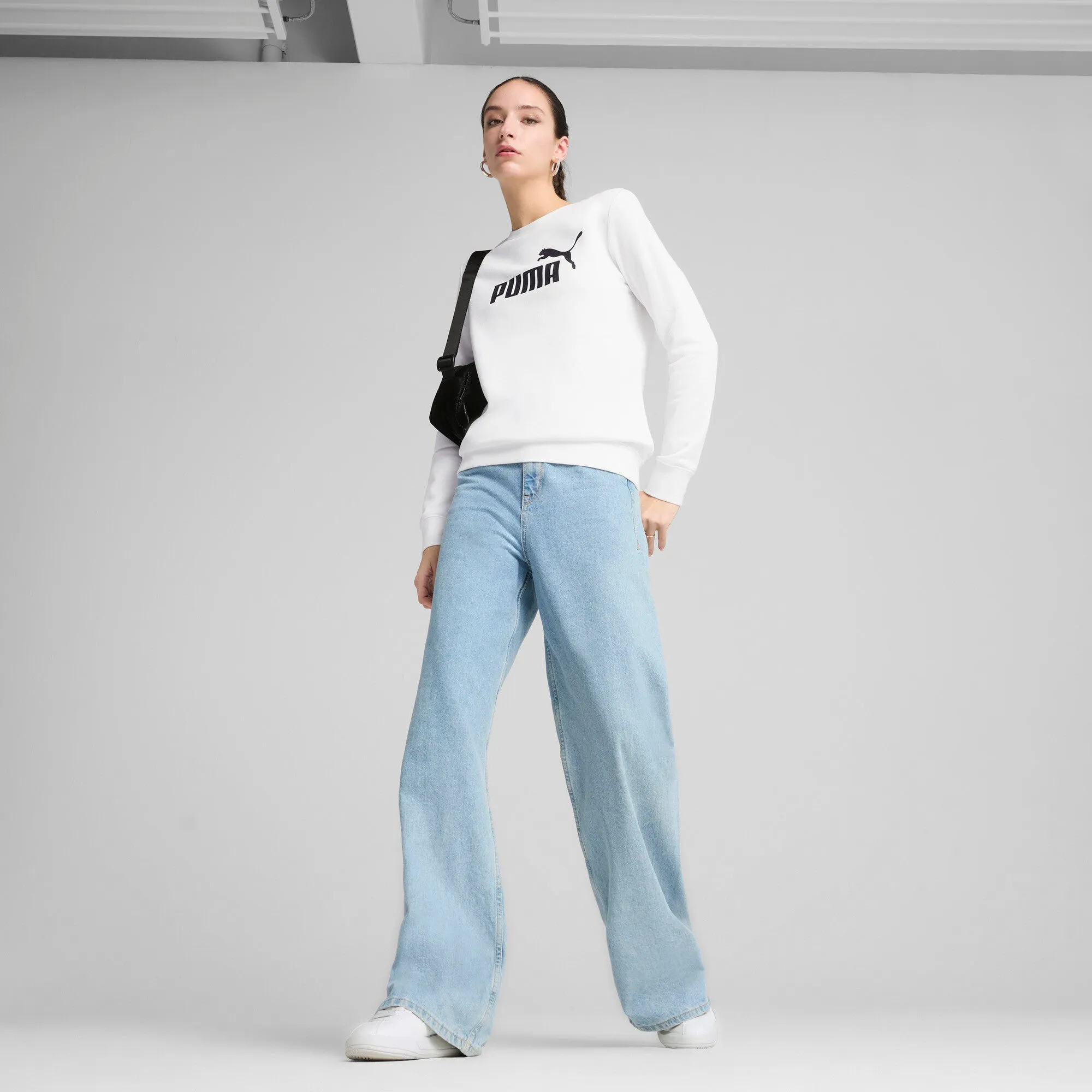 PUMA Damen Essentials No. 1 Logo Crew Pullover