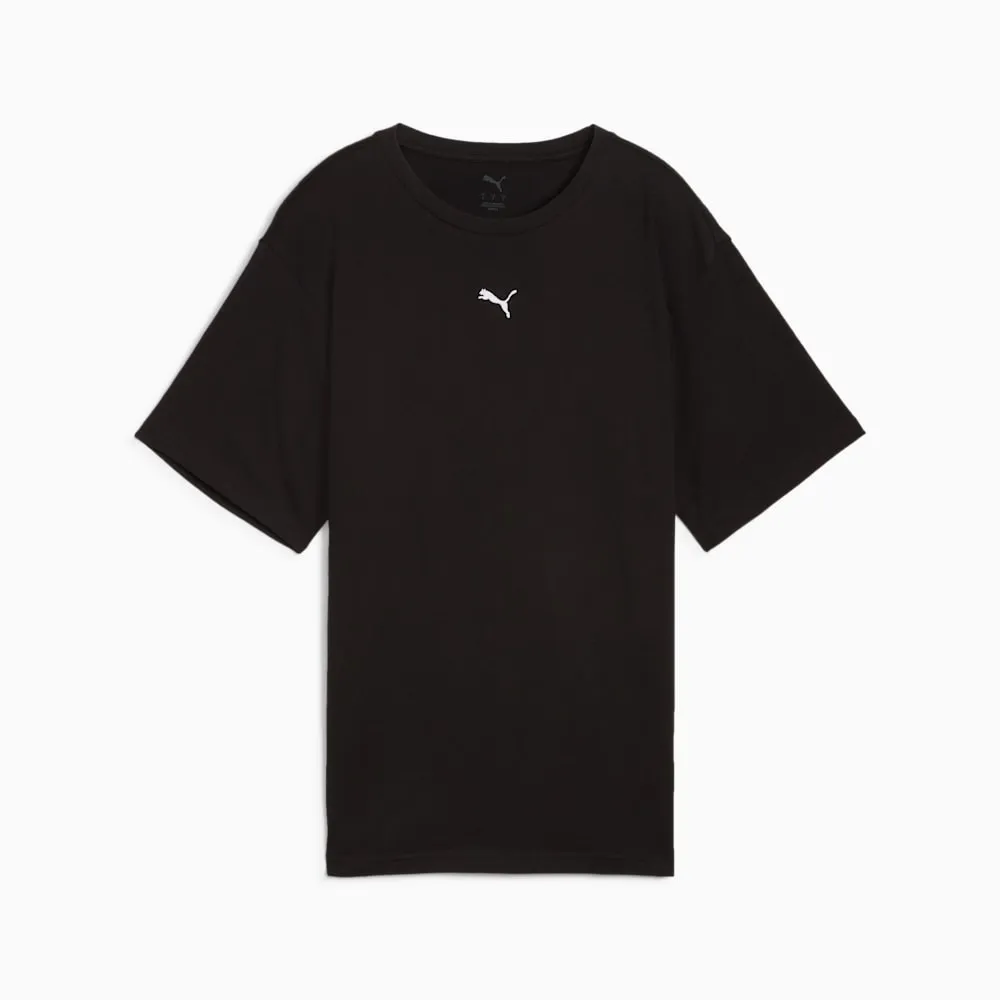 PUMA DAMEN ESSENTIALS RELAX SCHWARZES T-SHIRT